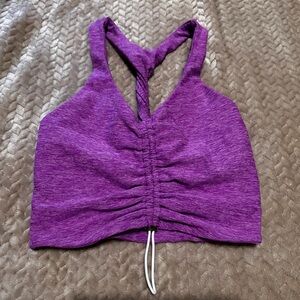 Bombshell Sportswear Purple Rain toggle Halter Bra Medium